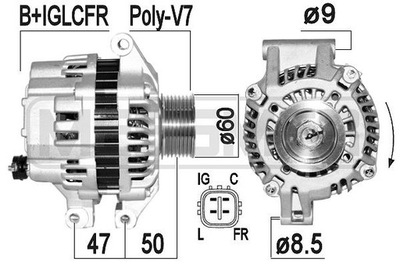 ERA 209356A ALTERNADOR  