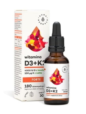 Witamina D3 K2MK7 forte 30ml Aura Herbals