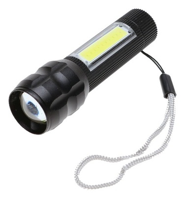 LINTERNA KIESZONKOWA DIODO LUMINOSO LED XPE COB ZOOM LADOWANA USB 2066  