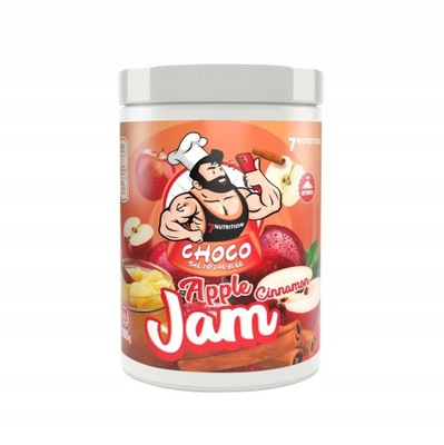 7NUTRITION JAM 1000G DŻEM BEZ CUKRU JABŁKO CYNAMON Z KAWAŁKAMI OWOCÓW