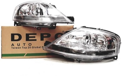 DEPO REJILLAS FAROS PARTE DELANTERA CITROEN C3 2 PIEZAS  