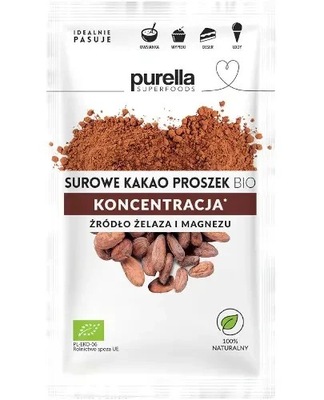 Purella Superfoods Surowe kakao Bio Koncentracja proszek 40g