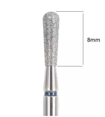 DIAMENTOWY FREZ ŁEZKA GRUSZKA 8mm DO SKÓREK OWAL