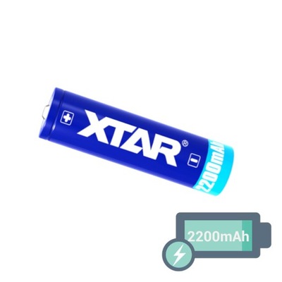 Akumulator XTAR Li-Ion 3,7V 2200mAh 18650 litowo-jonowy z zabezpieczeniem