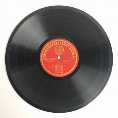 L'incognita Ah fors e Lui / The Famous Duet GO11 Zonophone Celebrity Record