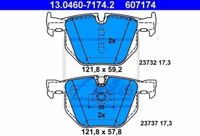 ZAPATAS DE FRENADO BMW 5 2001  