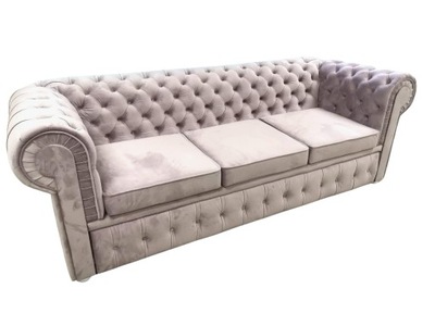 Trzyosobowa Sofa GLAMOUR w stylu Chesterfield