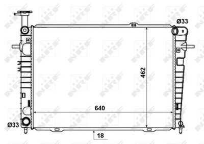 NRF 53192 CHLODNICA, SISTEMA DE REFRIGERACIÓN DEL MOTOR  