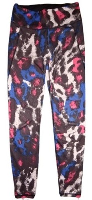 H&M SPORT kolorowe legginsy r.S