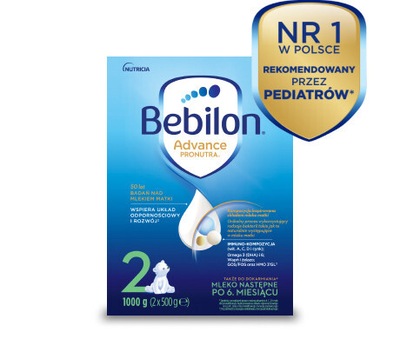 MLEKO MODYFIKOWANE NASTĘPNE BEBILON 2 ADVANCE PRONUTRA 1000G