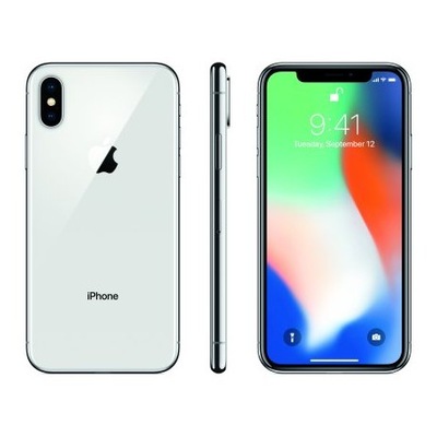 Smartfon Apple iPhone X 3 GB / 64 GB srebrny