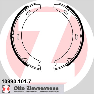 ZIMMERMANN 10990.101.7 KOMPLEKTAS APKABŲ HAMULCOWYCH, STABDYS STOVĖJIMO 