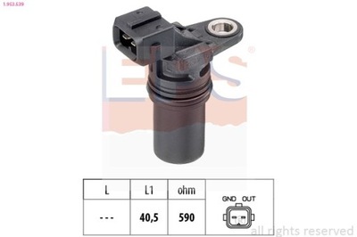 SENSOR POSICIÓN DE EJE CIGÜEÑAL RENAULT 1-953-539  