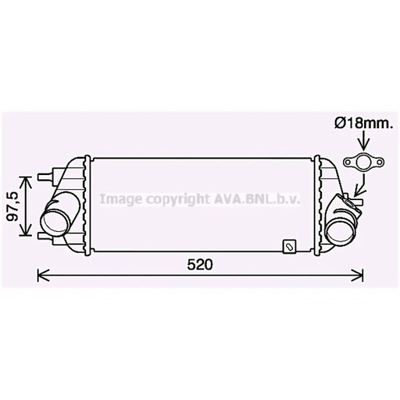 RADUADOR AIRE DE CARGA AVA QUALITY COOLING KA4281  