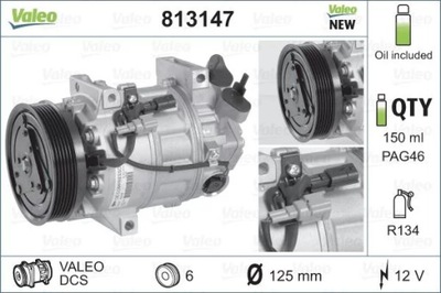 VALEO 813147 КОМПРЕСОР КОНДИЦІОНЕРА R.LAGUNA