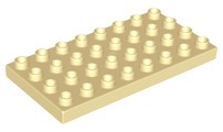 LEGO Duplo PŁYTKA cielista 4x8 - 4672