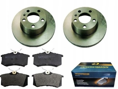 Тормозные диски тормозные колодки seat toledo ii leon i задняя kpl фото №1