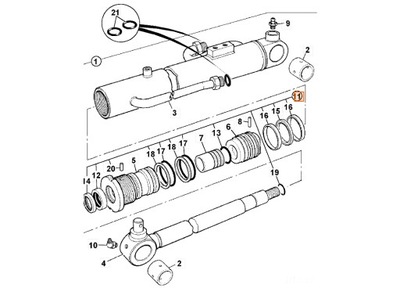 ZESTAW USZCZELNIEŃ SIŁOWNIKA BOOM 231/33009 JCB
