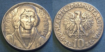 10 złotych 1965 M. Kopernik