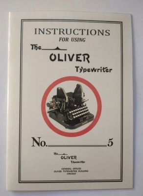 Maszyna do pisania - Oliver - instrukcja