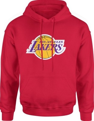 BLUZA MĘSKA Z KAPTUREM LAKERS LA NBA KOSZYKÓWKA - XXL