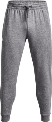 SPODNIE MĘSKIE UNDER ARMOUR RIVAL FLEECE JOGGERS SZARE 1379774 025 r L