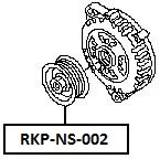 Сцепление генератора nissan primera p12 2.0 2001- фото №1