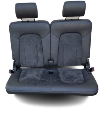 Audi q7 4l 05-09 заднє сидіння сидіння trzeci ряд напівшкіра alcantara ремені комплект фото №1