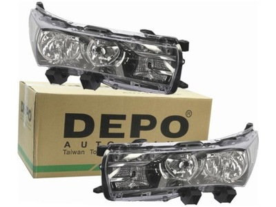 Лампы фары toyota corolla e18 13-19 фото №1