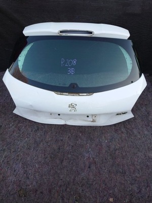 Peugeot 208 кришка багажника кришки задня задня скло 2013r фото №1