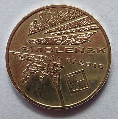 Moneta 2zł SMOLEŃSK 10.04.2010r. - 2011r.