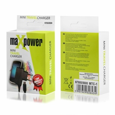 Ładowarka sieciowa uniwersalna Maxpower micro USB