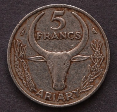 Madagaskar - 5 franków 1967