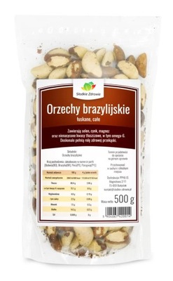 Orzechy brazylijskie łuskane 500g Słodkie Zdrowie