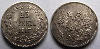 Rosja, Finlandia 25 pennia 1917