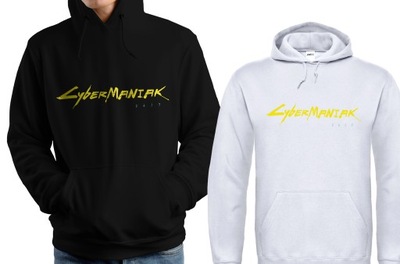 CYBER MANIAK bluza CYBERPUNK kaptur GAMER 24/7 xl