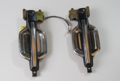 Ручка зовнішня l / p перед комплект хром mitsubishi pajero 3 фото №1