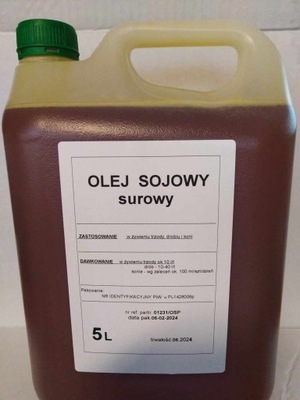 Olej sojowy surowy -5 l