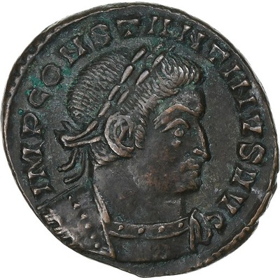 Constantine I, Follis, 314-315, Lugdunum, Brązowy,