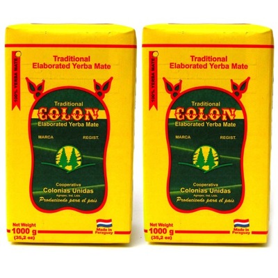 Zestaw Yerba Mate COLON Traditional 2x 1kg / 1000g