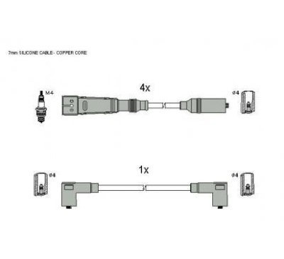 Starline дроти запалювання zk 6411 фото №1