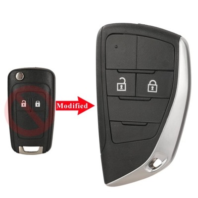 MODIFIED FLIP REMOTE CAR KEY SHELL CASE PARA CHEVROLET CRUZE EPICA LO~52036  