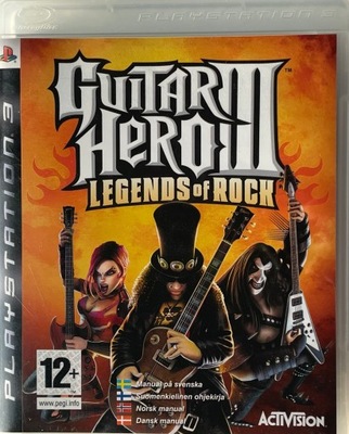 Guitar Hero III Legends Of Rock PlayStation 3 PS3