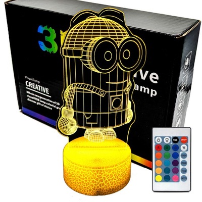 Lampka nocna Minionki 3D LAMP LED