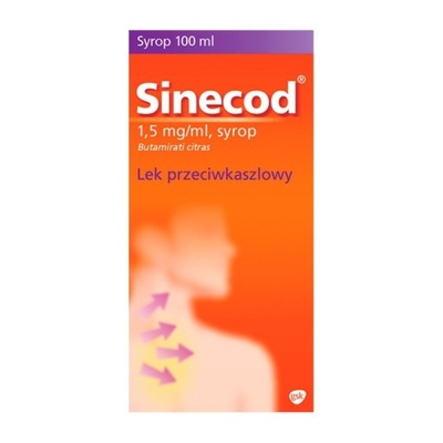 Sinecod 1,5 mg/ml, syrop 100 ml