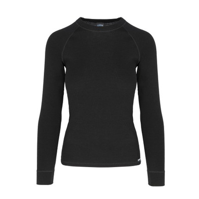 Koszulka termoaktywna NZ damska z wełny merino czarny M
