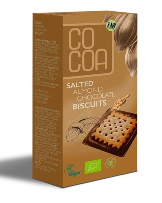 HERBATNIKI Z CZEKOLADĄ MIGDAŁOWĄ Z SOLĄ BIO 95 g - COCOA (COCOA ) COCOA