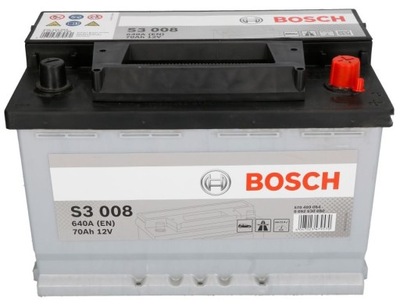 АККУМУЛЯТОР 70AH 640A SILVER S3 P+ BOSCH