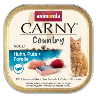 Animonda Carny Country Kurczak, Indyk Pstrąg 100g