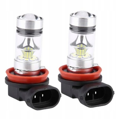 FARO DIODO LUMINOSO LED LUCES 2X H8 H9 H11 6000K 100 W  